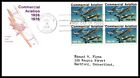 USA FDC - 1976 - Aviation Commerciale, # 1684 bloc HF
