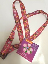 DORA THE EXPLORER KEYCHAIN ID CARD LANYARD STRAP PIN TRADING KEY HOLDER