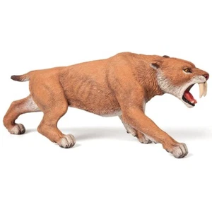 Figura Smilodon - Tigre Diente Sable - Pintado a Mano - Coleccionable - Papo 55022 - Imagen 1 de 9
