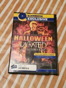 Halloween - Unrated Director’s Cut (DVD, 2007) Blockbuster Exclusive Rob Zombie - Picture 1 of 24
