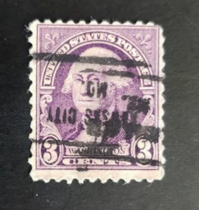 USA #720 Washington Ausgabe von 1931, Precancel, Inverted, Double Impression. - Bild 1 von 3
