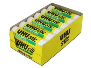 UHU White Glue Sticks 12 Pack Acid Free Non Toxic Strong Bond Washable 1.41 oz - Picture 1 of 1