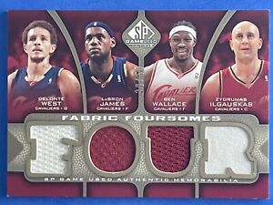 2009-10 SP Game Used Fabric Foursomes Patch Lebron James Wallace Ilgauskas 38/50