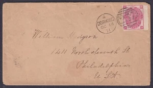 1871 3d Rose Pl 6 PH SG102 Holmwood to Philadelphia Dorking 257 Duplex Fine Used - Picture 1 of 2