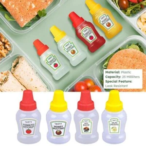 Mini Tomato Ketchup Bottle Portable Containers Sauce V0R3 Kitchen Household D7Y8 - Picture 1 of 19