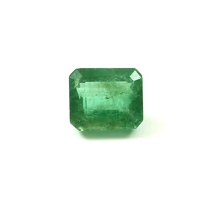 Certified 1.70 Ct Natural Flawless Zambian Emerald Loose Radiant Cut Gemstone - Picture 1 of 8