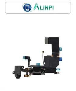 Conector Flex de Carga para iPhone 5C Negro Power Jack Auricular Microfono Datos - Imagen 1 de 1