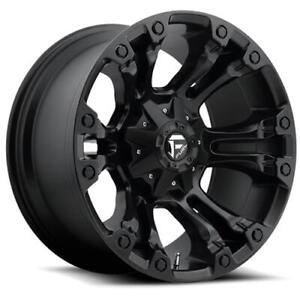(1) 15x8 Fuel Offroad Vapor D560 Black | 5x114.3/5x4.75 | -16 Wheel Rim