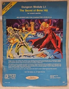 The Secret of Bone Hill Adventure Module Dungeons and Dragons - AD&D L1 - Picture 1 of 6