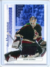 2003-04 ITG Action Jerseys #M-096 Sean Burke Phoenix Coyotes SAPPHIRE