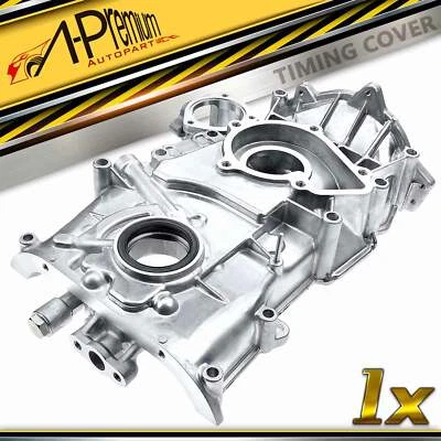 Cubierta de cadena de distribución del motor con bomba de aceite para Nissan 240SX 1991 1992-1994 L4 2,4 L Foto 1 de 4