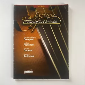 Partitura libro de partituras de violín, técnicas expresivas para orquesta (2011) - Imagen 1 de 9
