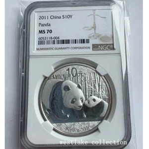 NGC MS70 2011 China 10YUAN Panda Silver coin 1oz Ag.999 - Picture 1 of 2