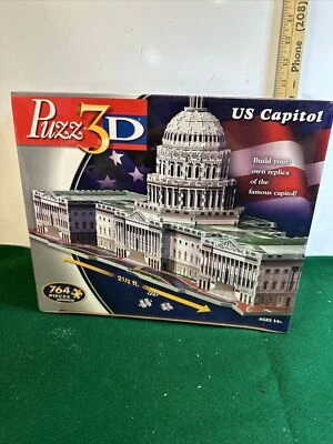 Hasbro US Capitol Replica 3D Puzzle 764 Pieces 2-1/2 Feet Wide, Advanced Puzz3D - Image 1 of 4