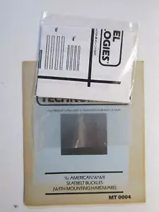 Model Technologies P/E Upgrade #MT0004 1:32 Scale American WWll Seatbelt Buckles - Foto 1 di 5