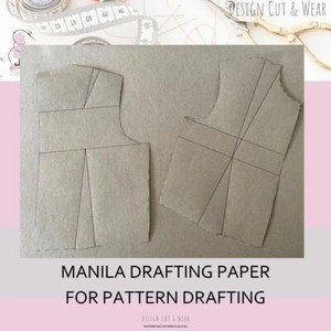 MANILA DRAFTING PAPER - IDEAL FOR PATTERN DRAFTING - 90 GSM - DURABLE PATTERNS