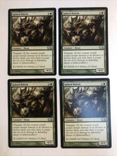 4x MTG Core set 2013 M13 Spiked Baloth EX/NM Magic the Gathering