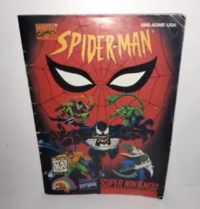 Spider-Man Spidermen Super Nintendo SNES Anleitung NUR Booklet - Bild 1 von 8