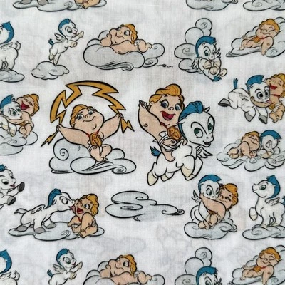 Hercules Pegasus Disney Character Fabric Polycotton Fat Quarter Craft  - Image 1 of 3
