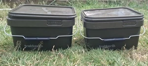 Trakker Carp Fishing Container Bucket Multi Purpose Water Bait With Lid 5l X 2 - Picture 1 of 6