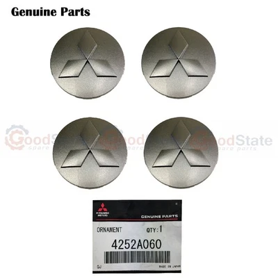 GENUINE Mitsubishi Lancer Pajero 08-On Outlander 10-On Wheel Centre Hub Cap x4 - image 1 of 4