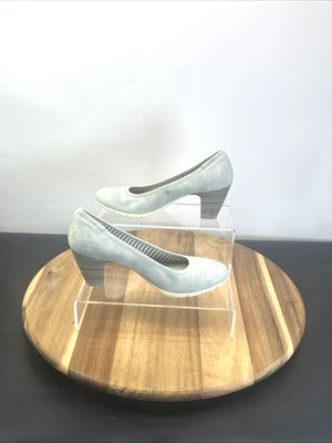Zapatos de salón s.Oliver para mujer de cuero con huevo de pato talla 5 del Reino Unido con tacón cónico sin cordones Foto 1 de 4