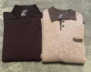 Lot of 2 Tristan & America Wool Blend Sweaters Size L - Picture 1 of 5