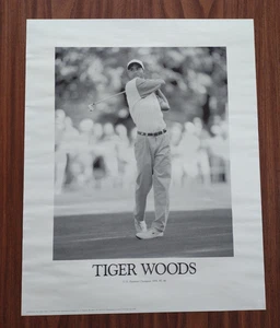 Vintage Tiger Woods U.S. Poster Campione Amatoriale 1994, 95, 96 20" x 16" - Foto 1 di 19