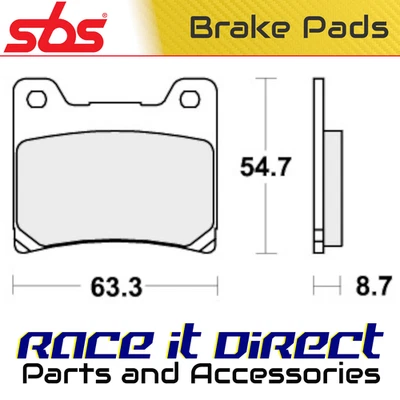 Pastillas de freno trasero para YAMAHA FJ 1200 1986-1992 SBS Foto 1 de 4