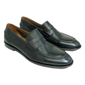 Mocasines sin cordones Alan Payne Naples negros Penny para hombre - Imagen 1 de 4