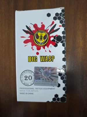 Big Wasp Professional Disposable 1003RL Tattoo Needle Cartridge,  20 Pcs - Image 1 of 4