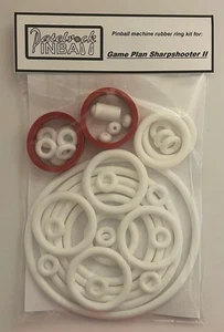 1984 Game Plan Sharpshooter II Pinball Machine Rubber Ring Kit - Picture 1 of 3