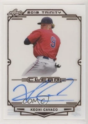 2019 Leaf Trinity Clear Auto Keoni Cavaco #CA-KC1 Auto - Image 1 of 2