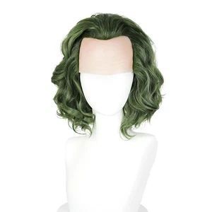 Joker Wig for Men Short Green Synthetic Straight Adult  - Picture 1 of 5