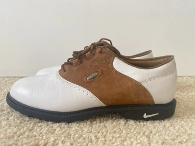 Tenis de golf Nike Zoom Air para mujer blancos marrones 192046 bloques de colores picos 9,5 M Foto 1 de 4