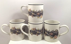 Set Of 4 Bass Pro Shop Mossey Oak Retired Design 12oz Coffee Cups - Picture 1 of 6
