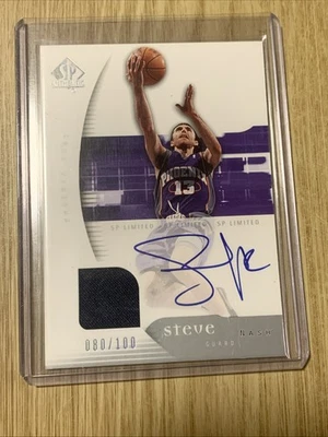 Upper Deck SP 2005 auténtico juego Steve Nash usado en tarjeta automática 80/100 Suns Foto 1 de 3