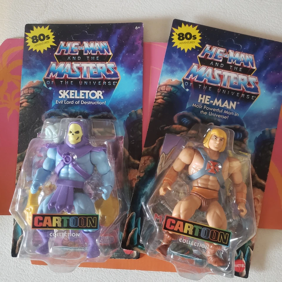 MOTU Masters Universe Origins Filmation Cartoon Collection He-Man & Skeletor SET - Image 1 of 1