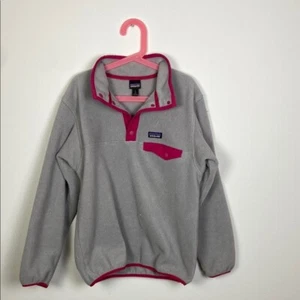 Patagonia Girls Large Synchilla Snap-T Pullover Jacket Winter Outdoor Gorpcore - Picture 1 of 8