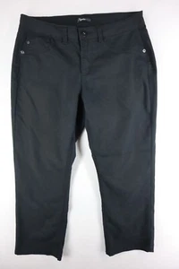 Supplies Womens Jeans 8 Mid-Rise Straight Crop Stretch Black Denim - Picture 1 of 7