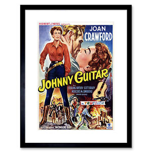 Movie Film Johnny Guitar Joan Crawford Western Framed Print 12x16 Inch
