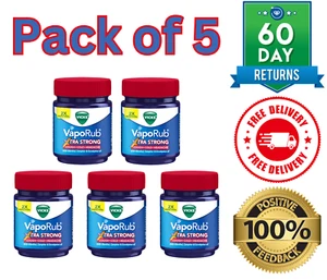 Pack de 5/10 Vicks VapoRub Xtra Fuerte para Tos Resfriado y Dolor de Cabeza-25ml-Devolución Libre - Imagen 1 de 8