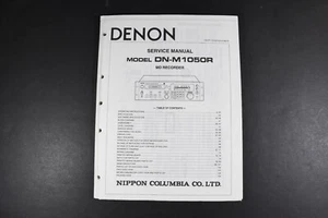 Denon DN-M1050R MD Recorder Service Manual - Genuine Original - Picture 1 of 2