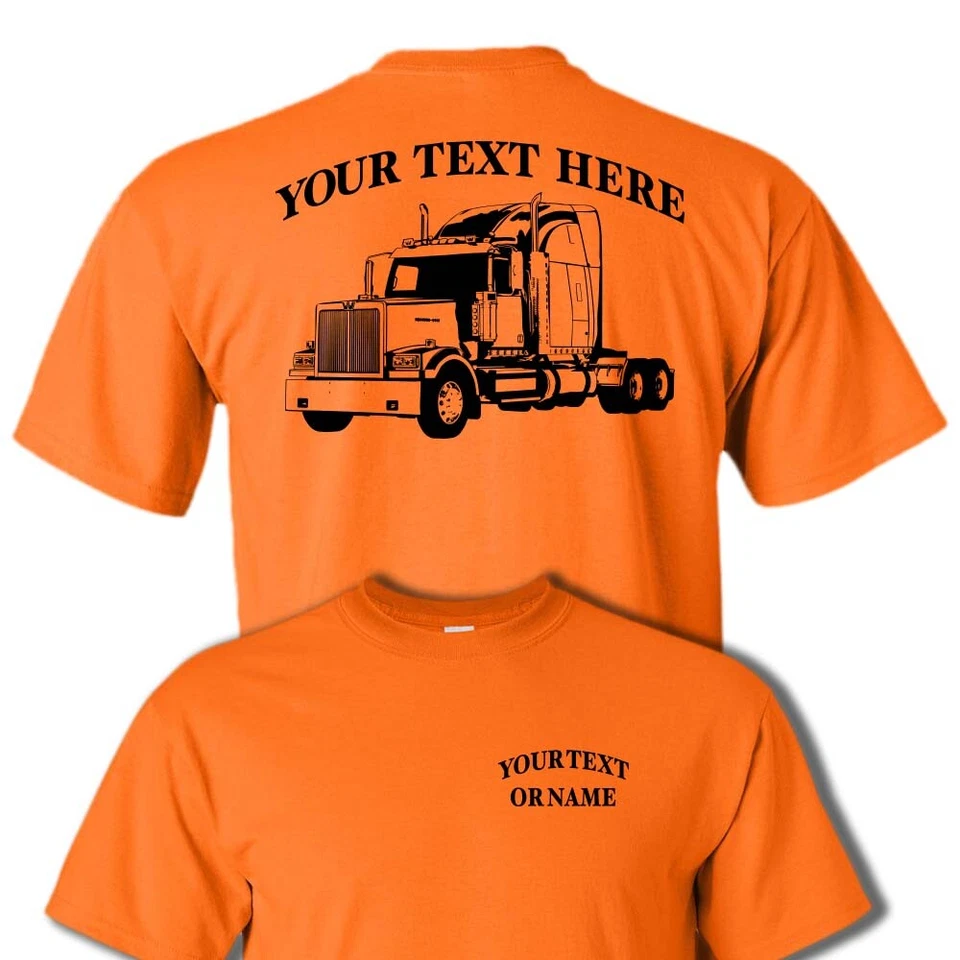 WESTERN STAR 4900 SEMI TRUCK - PERSONALIZED CUSTOM COTTON T-SHIRT #BR007 - Imagem 1 de 1