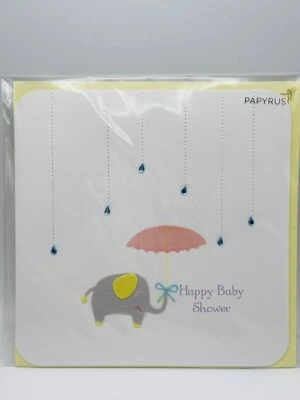 Papyrus Baby Shower Card with Elephant - Image 1 of 4