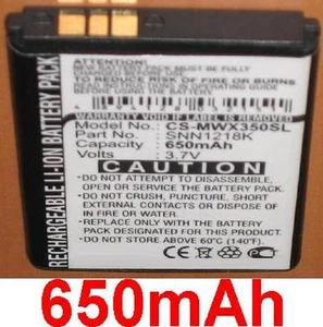 Batterie 650mAh type SNN1218K Pour Motorola WX395 - Photo 1 sur 1