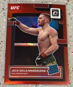 2023 Donruss Optic UFC Jack Della Maddalena /199 Red Prizm Rated Rookie RC #144