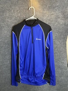 Canari Quarter Zip Shirt Men Size Large Blue - Picture 1 of 10