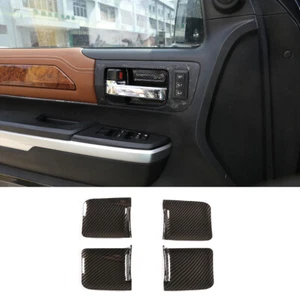 ABS Carbon Interior Door Bowl Protect Cover For Toyota Tundra Sequoia 2007-2021 - Picture 1 of 12