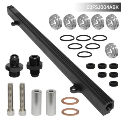 High Flow Top Feed Fuel Injector Rail For Nissan Skyline R32 R33 RB25DET Black - image 1 of 4